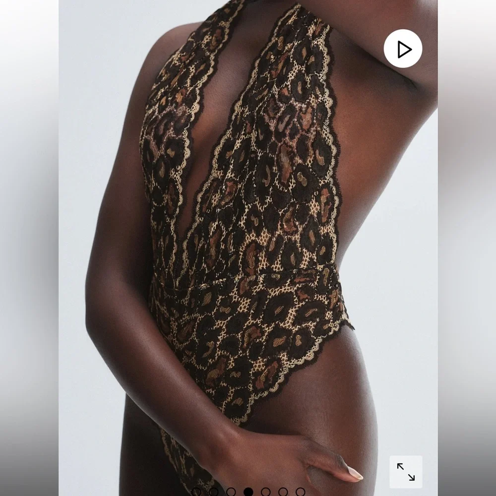 NEW IN PACKAGING Savage x Fenty On the Prowl Lace Teddy - Picture 3 of 8
